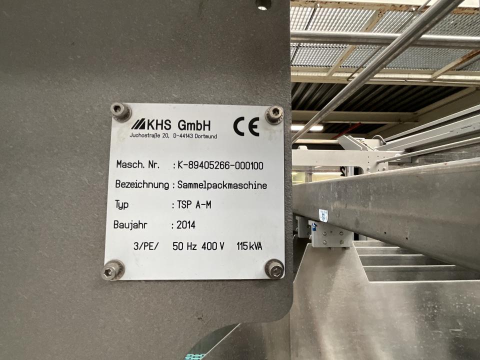 KHS TSP A-M Tray Packer and Shrink Wrapper - Line 1&nbsp; 