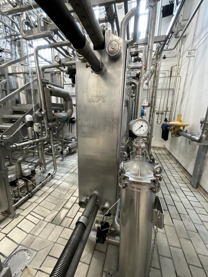 APV Stainless Steel Plate and Frame Heat Exchanger with 2 Off Filter Housings&nbsp; 