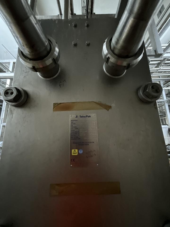 Alfa Laval Tetra Pak C10-KSM 993 Litre Stainless Steel Plate and Frame Heat Exchanger w Flow Meter&nbsp; 