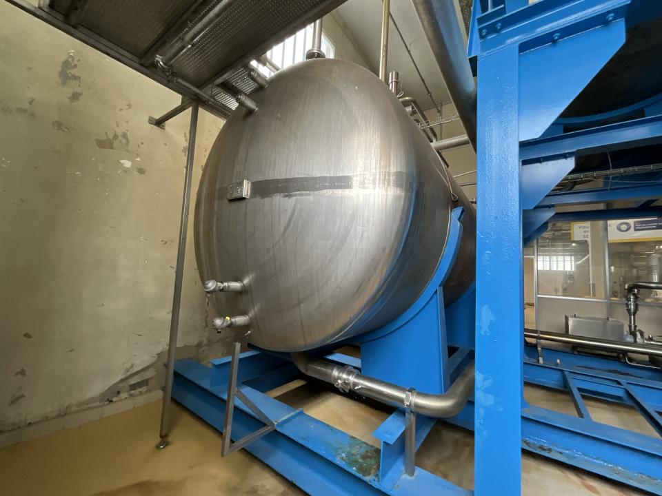 Villanova 15000 Litre Stainless Steel Horizontal Syrup Storage Tank - S&nbsp; 