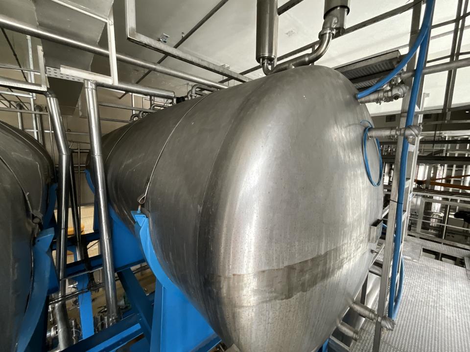 Villanova 15000 Litre Stainless Steel Horizontal Syrup Storage Tank - S&nbsp; 