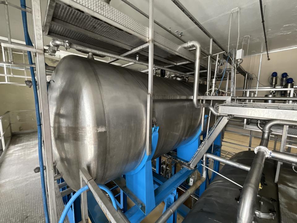 Villanova 15000 Litre Stainless Steel Horizontal Syrup Storage Tank - S&nbsp; 