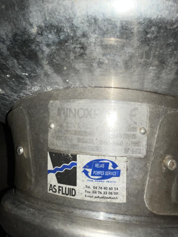 Inoxpa PROLAC S35F Stainless Steel Contact Parts Centrifugal Pump&nbsp; 