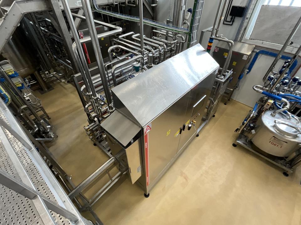 A Due S.p.A. PA S105PF Stainless Steel Contact Parts Flash Pasteuriser Skid for Syrups&nbsp; 