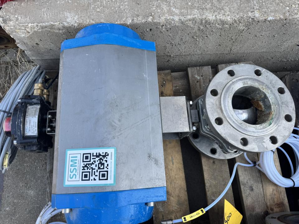 Pneumatic actuated stainless-steel ball valve Installation valves