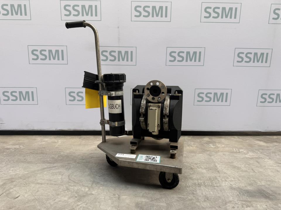 Diaphragm pump on trolly Pharmaceutical, Cosmetic and Chemistry Equipment