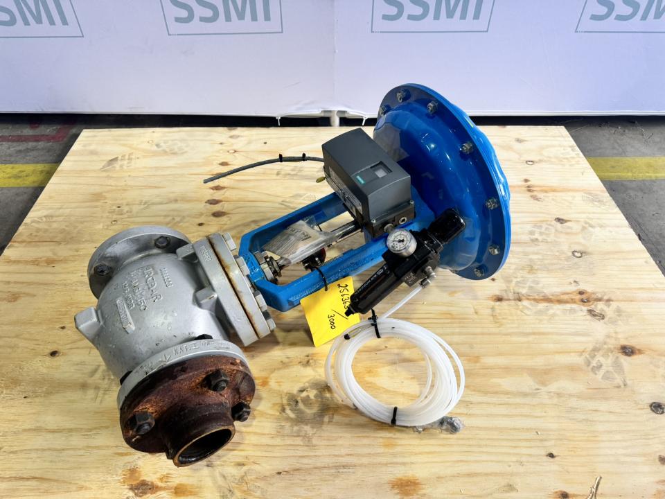 Globe control valve with pneumatic diaphragm actuator Installation valves