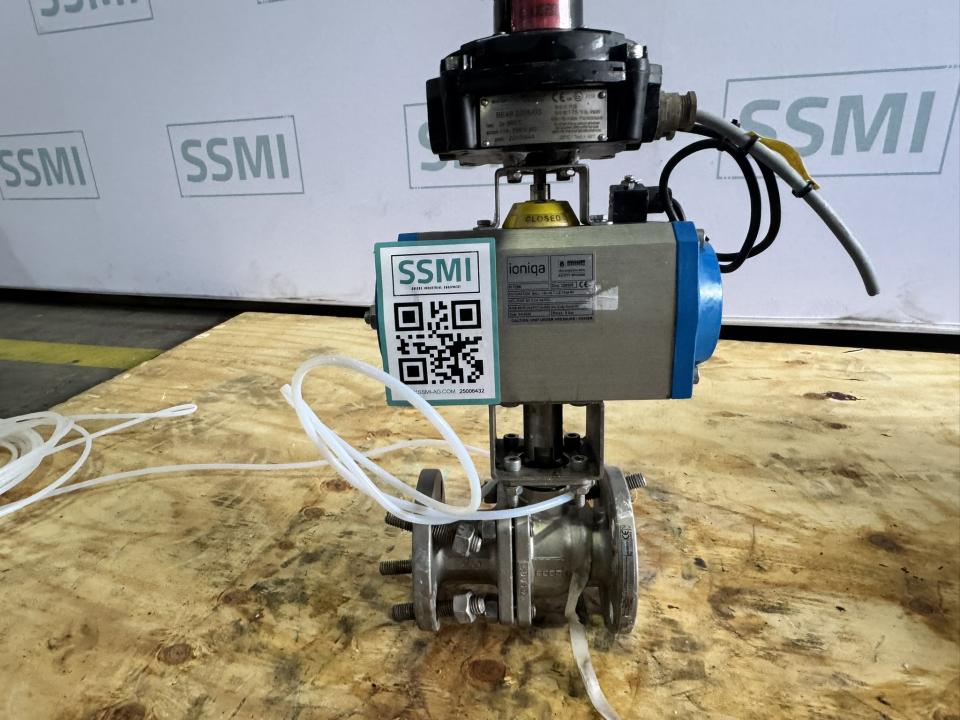 Pneumatic Quarter-Turn Ball Valve Assembly with Pneumatic Actuator 