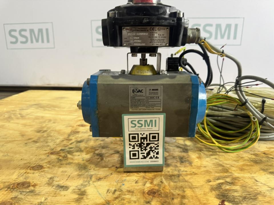 Pneumatic Quarter-Turn Ball Valve Assembly with Pneumatic Actuator 