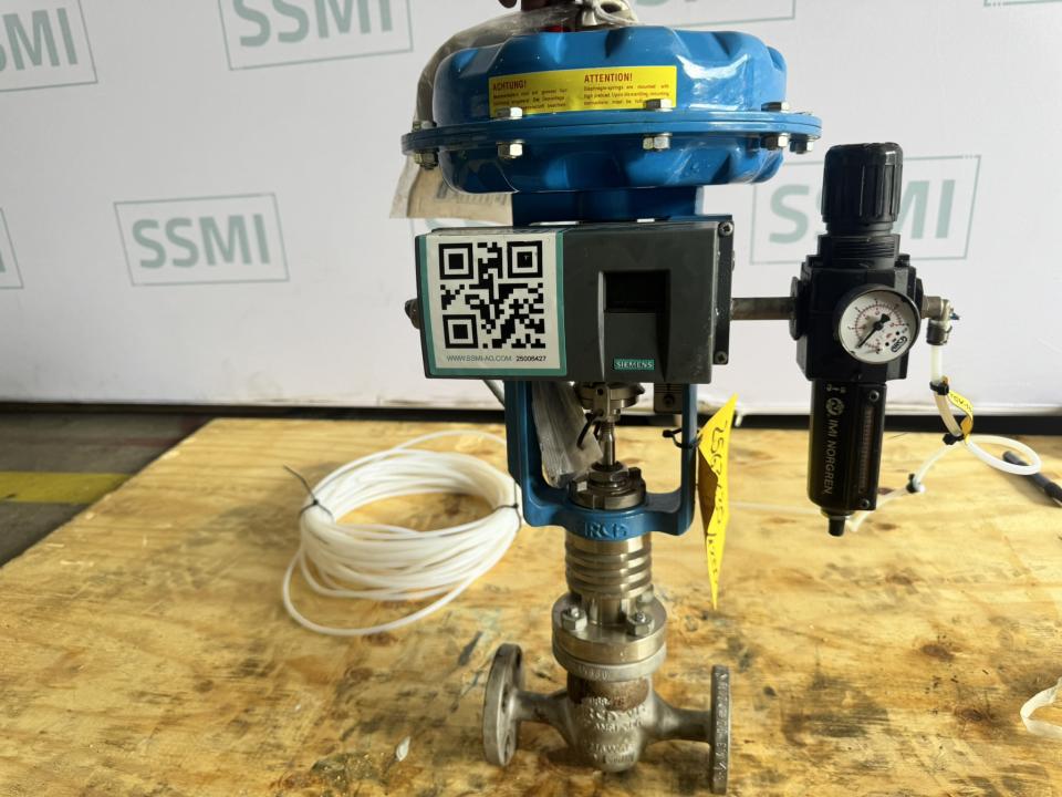 Pneumatic Globe Control Valve with Smart Positioner 