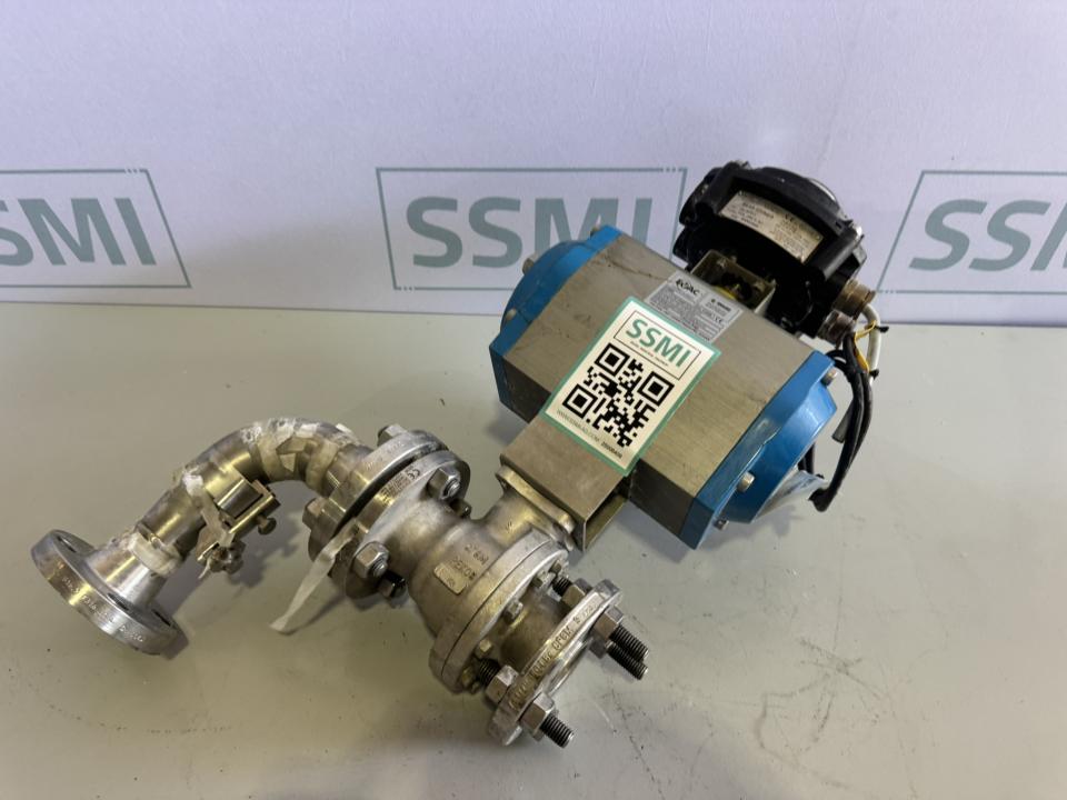 Pneumatic Ball Valve Assembly with Actuator 