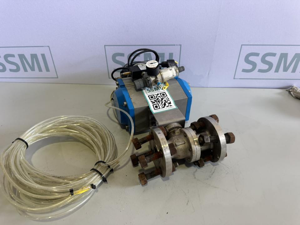 Pneumatic Ball Valve Assembly with Actuator 