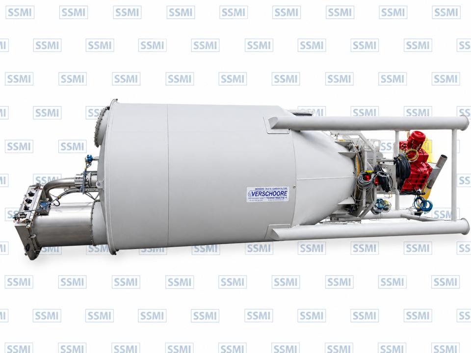 PET storage hopper (incl. vibrator) Pharmaceutical, Cosmetic and Chemistry Equipment